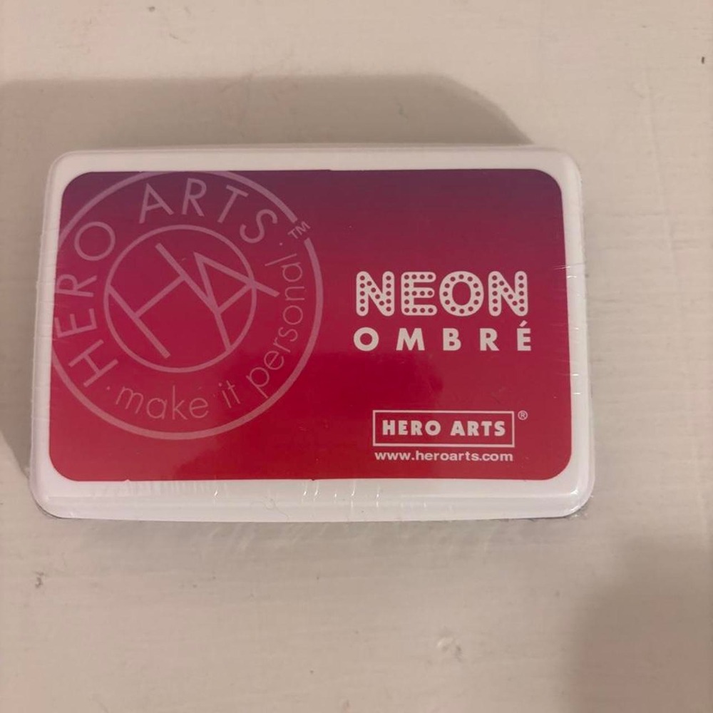Hero Arts Neon Ombre Ink Pad Neon Red to Purple AF330 Stamping Craft Ink